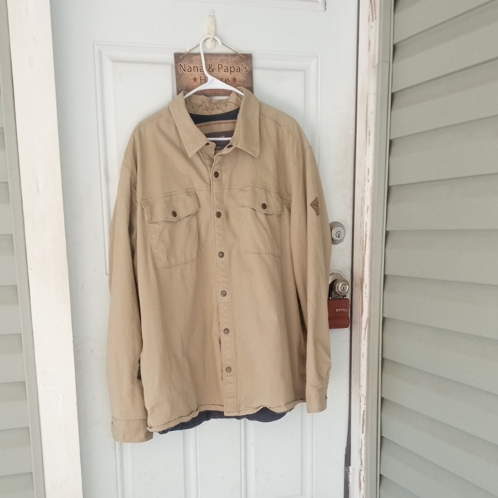 Men's 3XL Eddie Bauer Tan Shacket